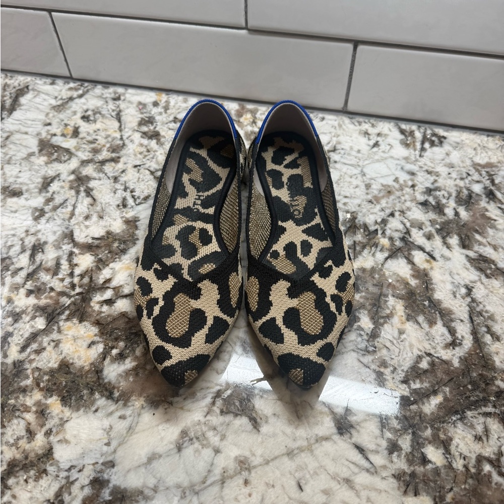 Rothy’s leopard print Point shoe - size 7.5